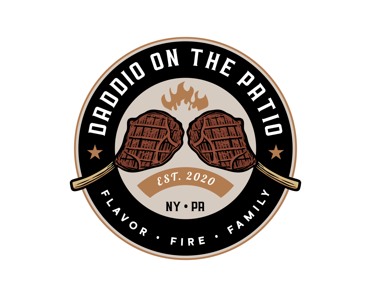 Daddio on the Patio Badge