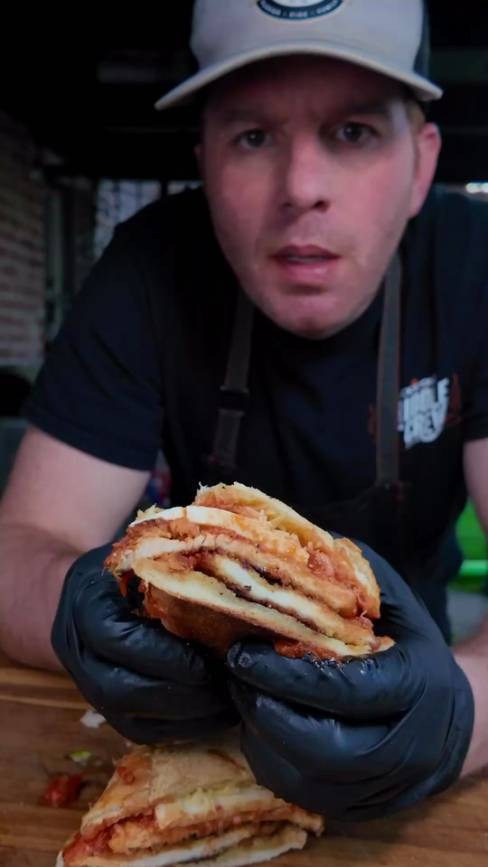 Chicken Parm Hero on Blackstone